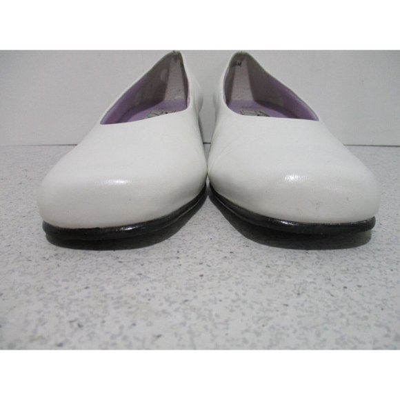 *Designer Ros Hommerson Off White Squared Almond Toe Dress Pumps - Size 10.5M - Picture 8 of 8